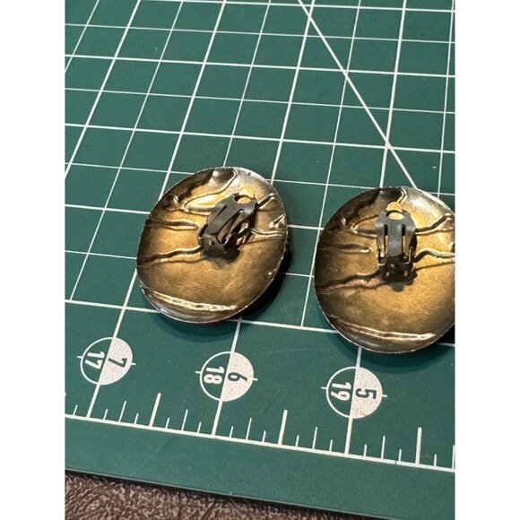 Napier Vintage Necklace 2 Earrings Black & Red Enamel Necklace Earrings & Brooch - Picture 5 of 7